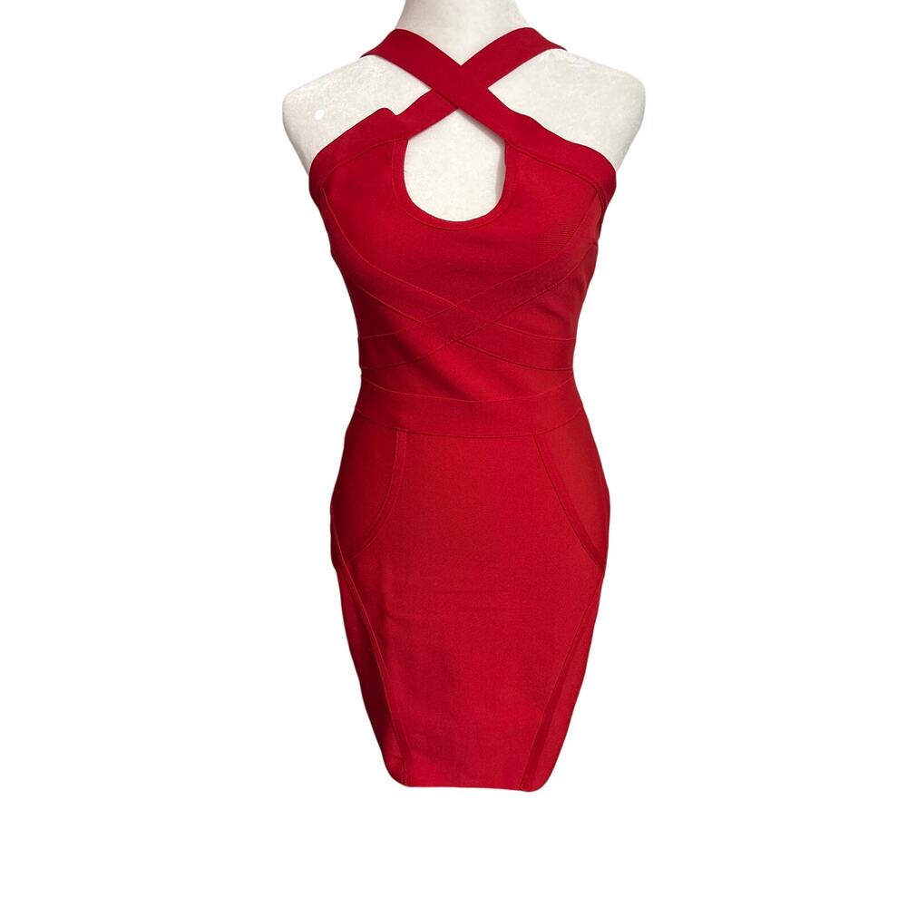 Stunning Hybrid & Company Red Bodycon Dress - Size S